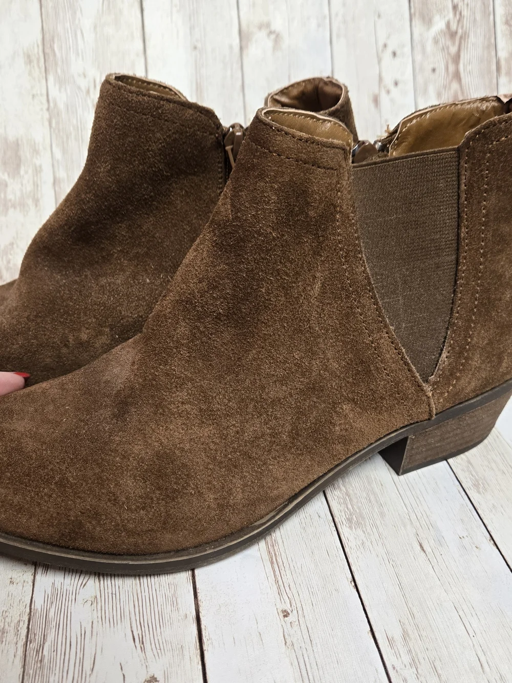 Kensie Gary Brown Suede Ankle Boots Size 9M Tag Attached
